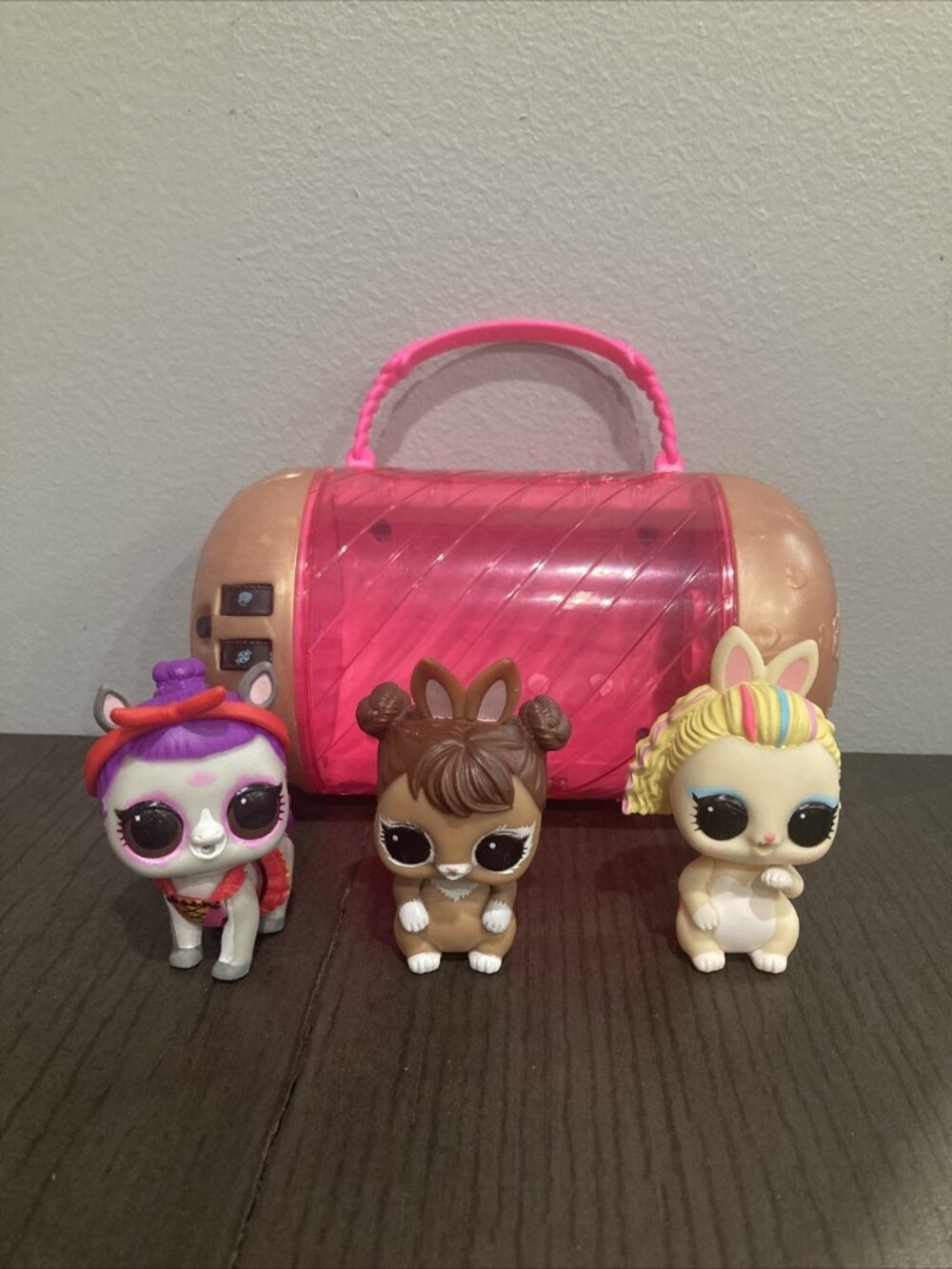 Lot Of 3 LOL Surprise Under Wraps Dolls With  Capsule Pet Horse And Pet Bunny
